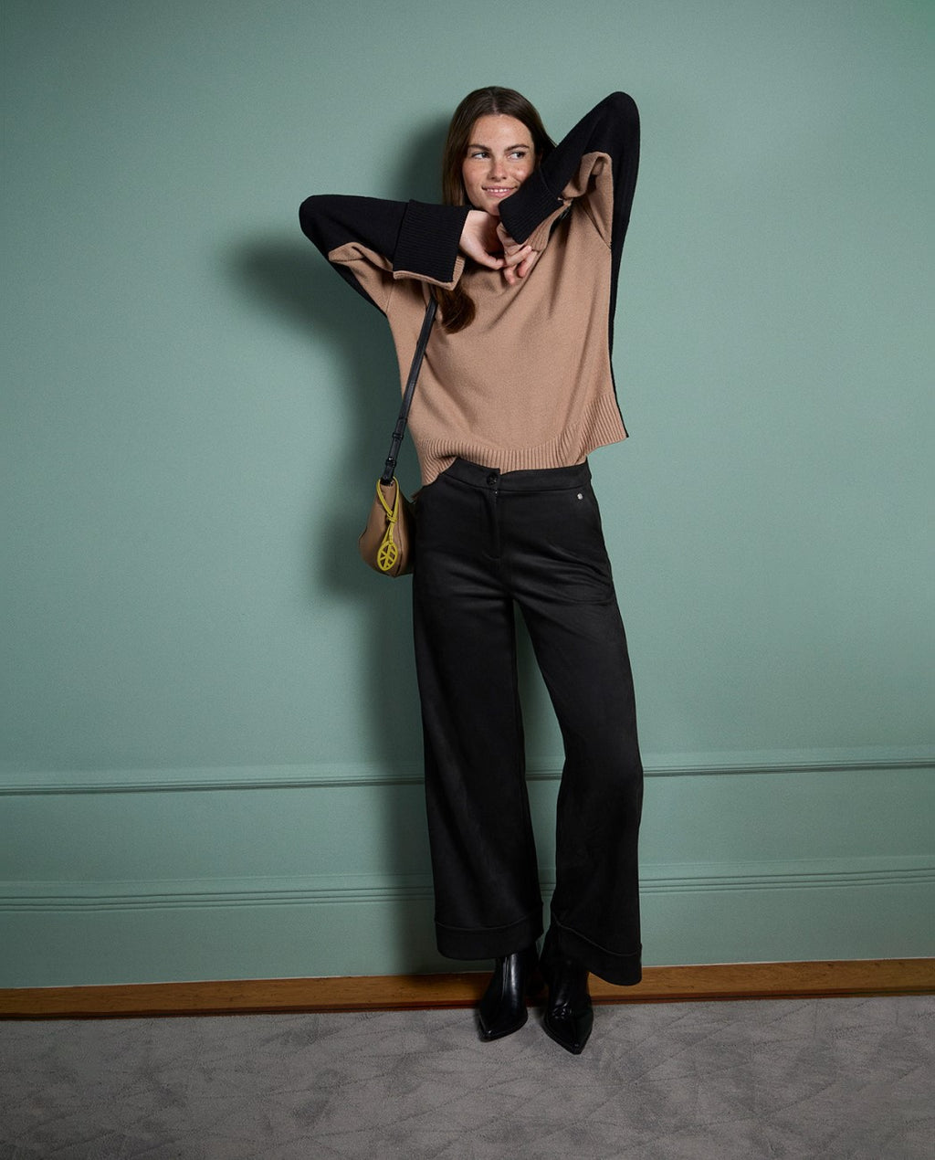 Jersey bicolor cuello perkins