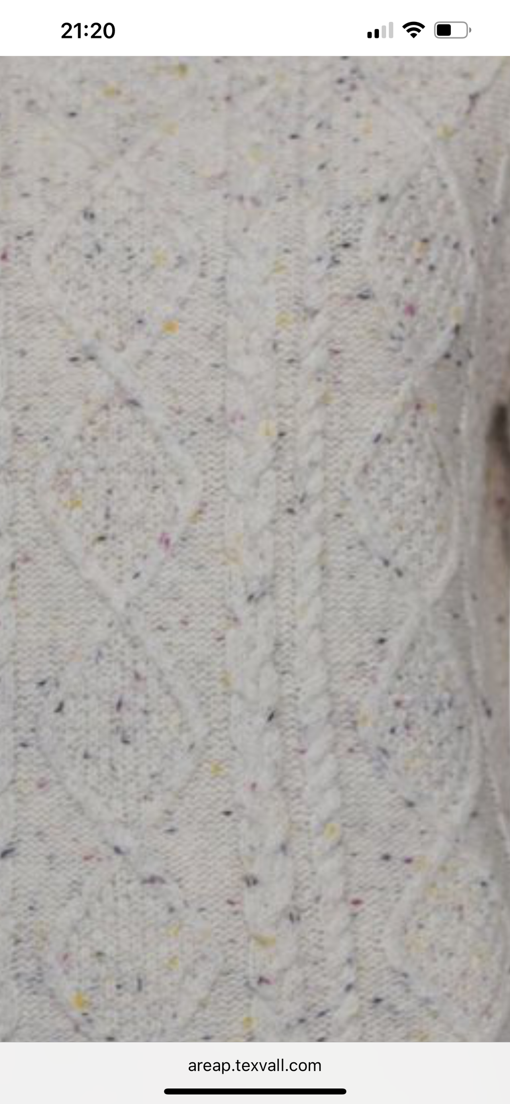 Jersey algodón coletas