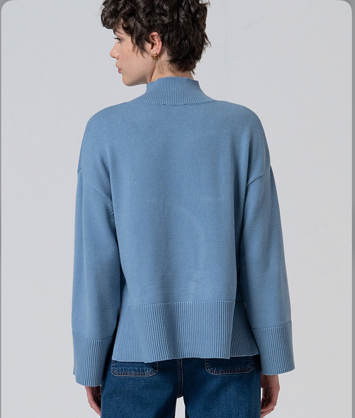 Jersey liso manga ancha