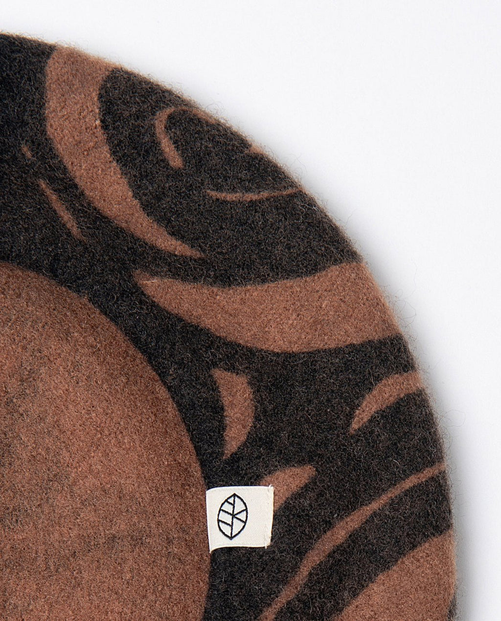 Boina de lana estampada