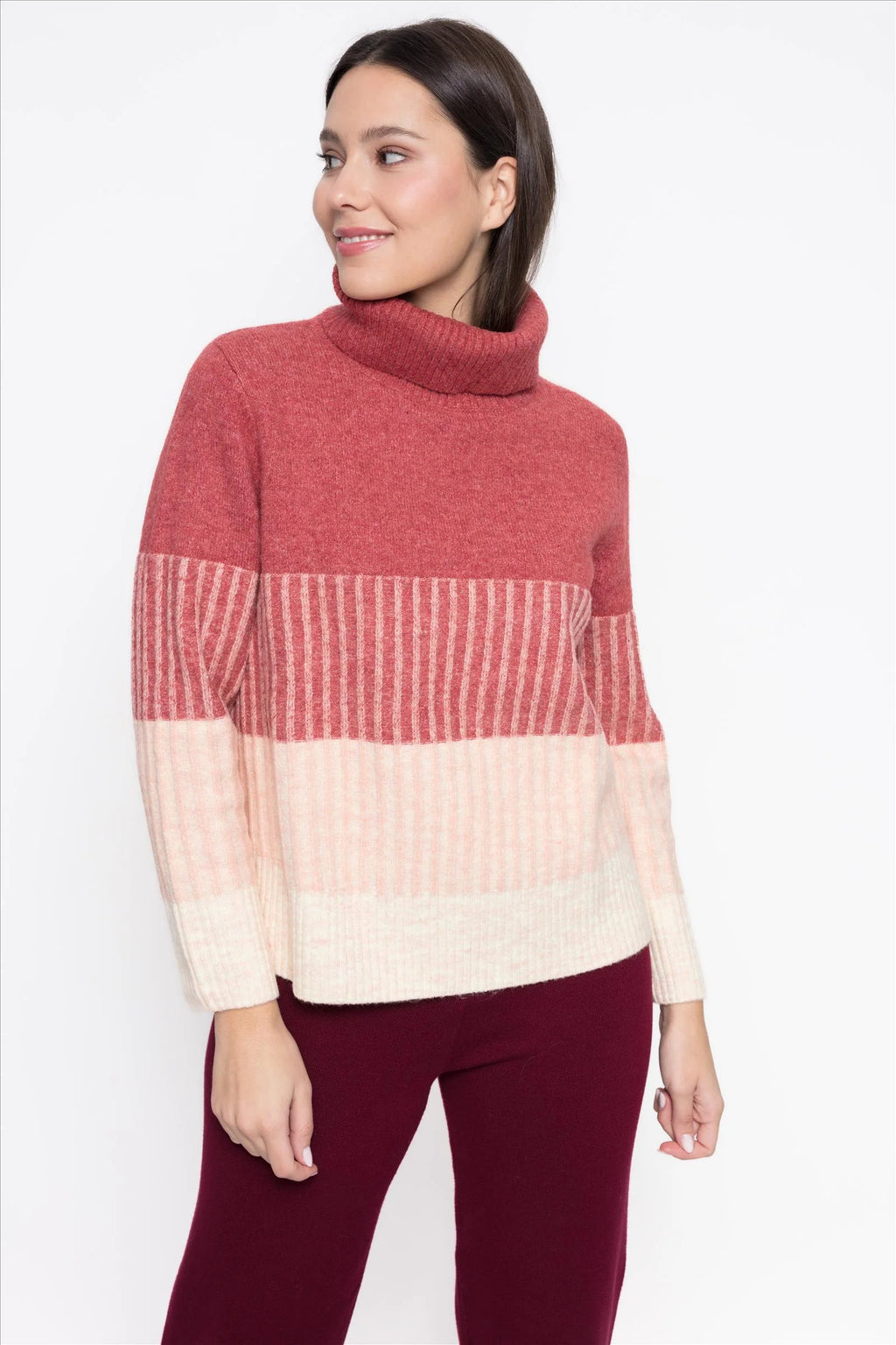 Jersey punto  cuello cisne