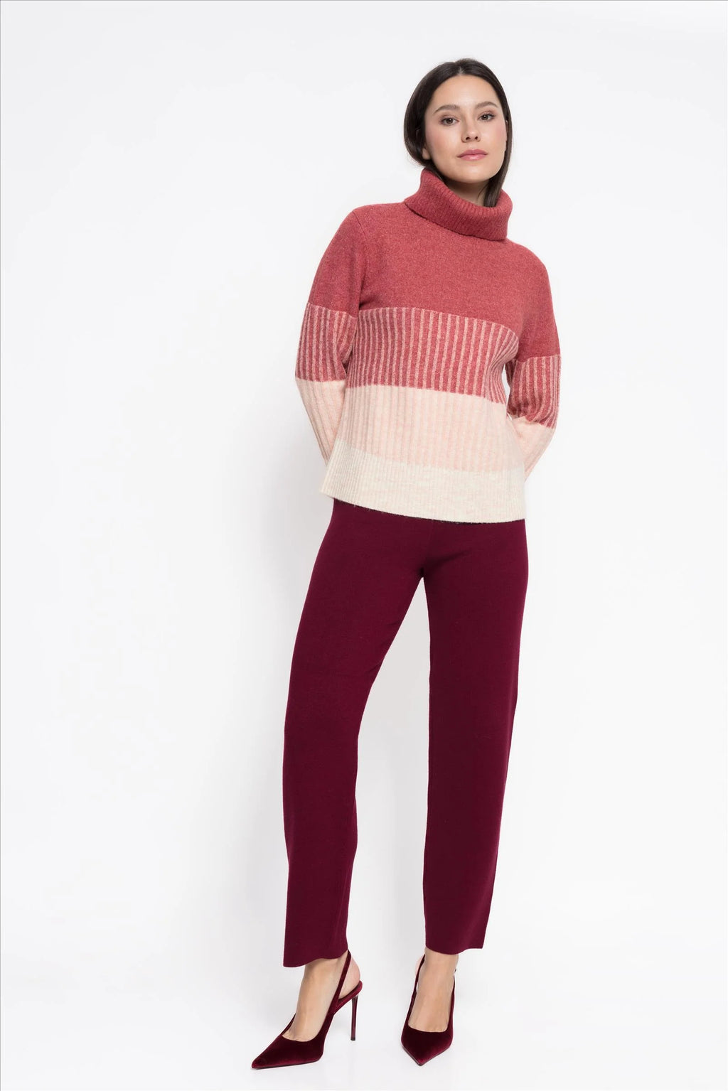 Jersey punto  cuello cisne