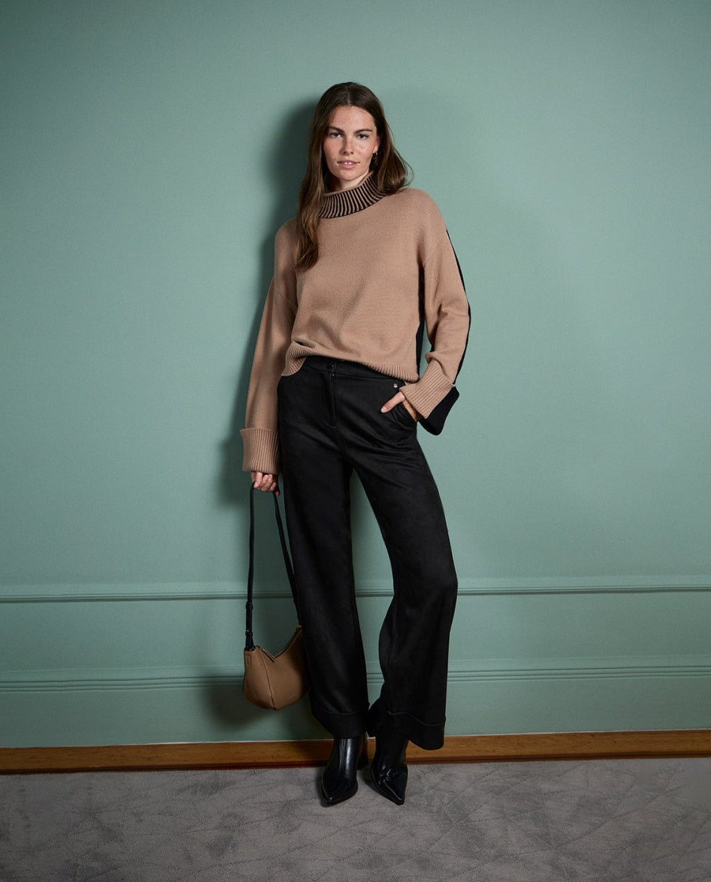 Jersey bicolor cuello perkins