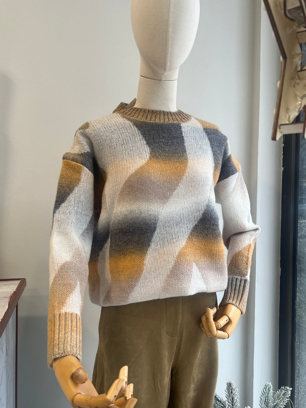 Jersey fantasía tonos tierra