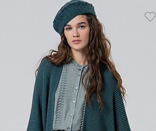 Boina de punto tricot fantasía