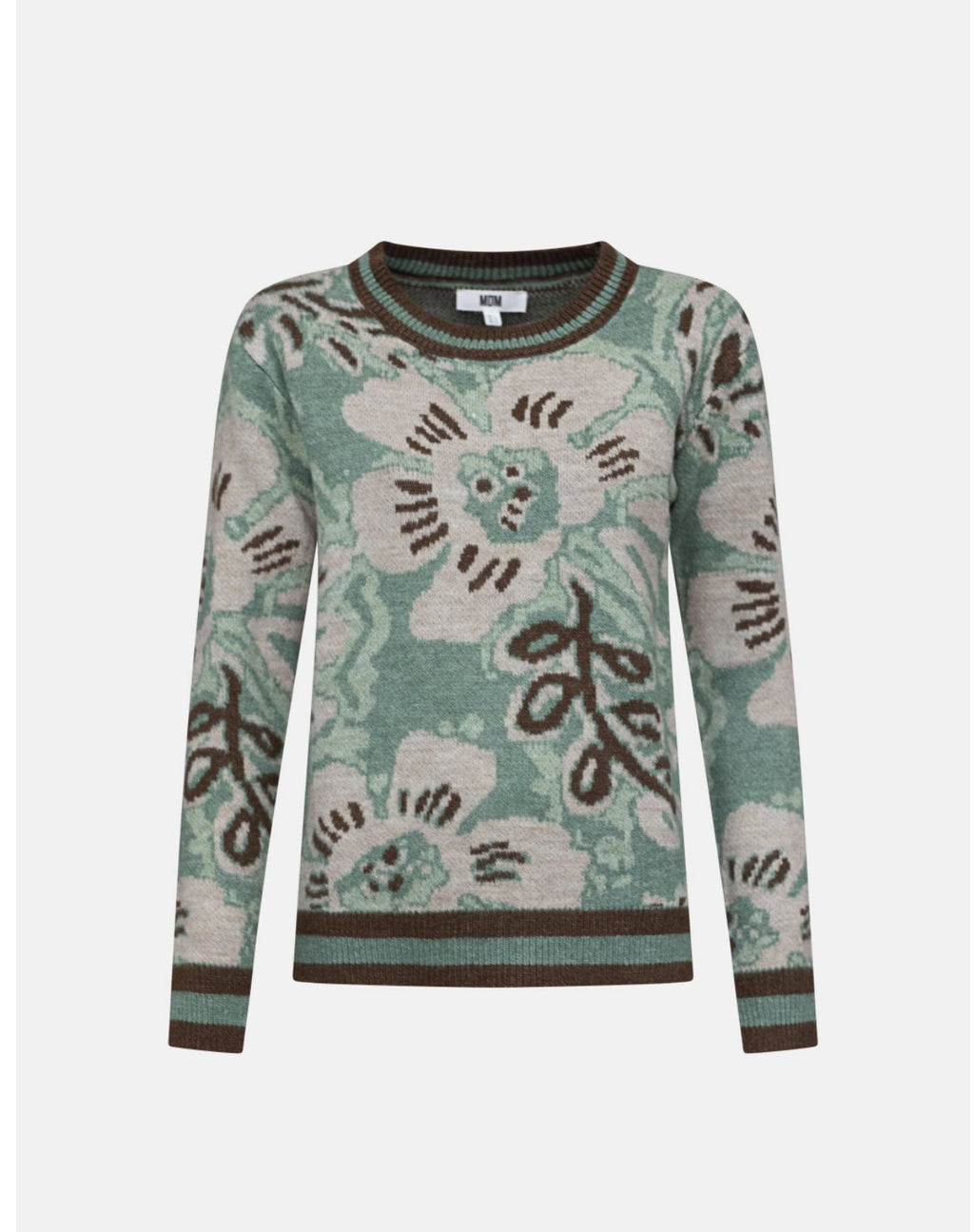 Jersey flor verde y marrón