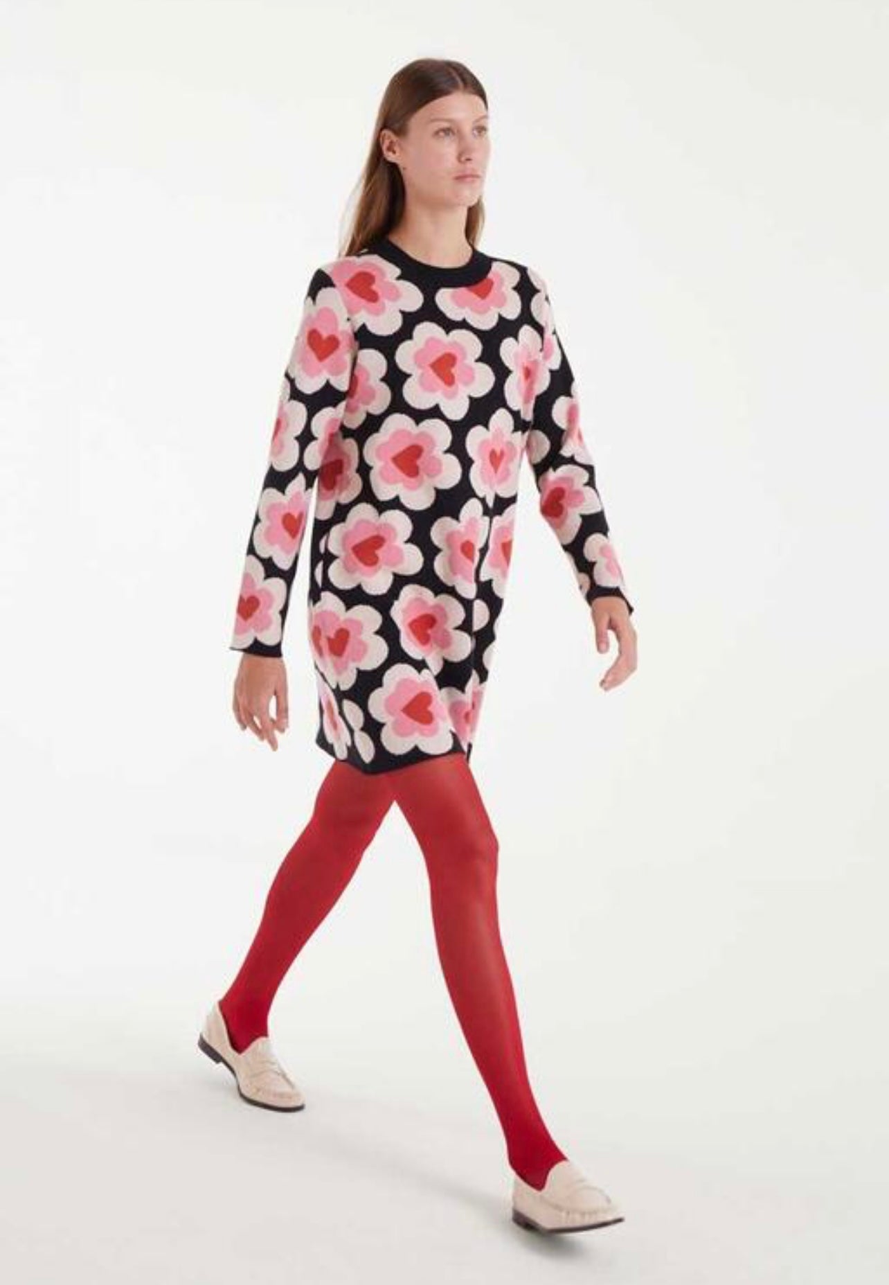 Vestido corto jacquard