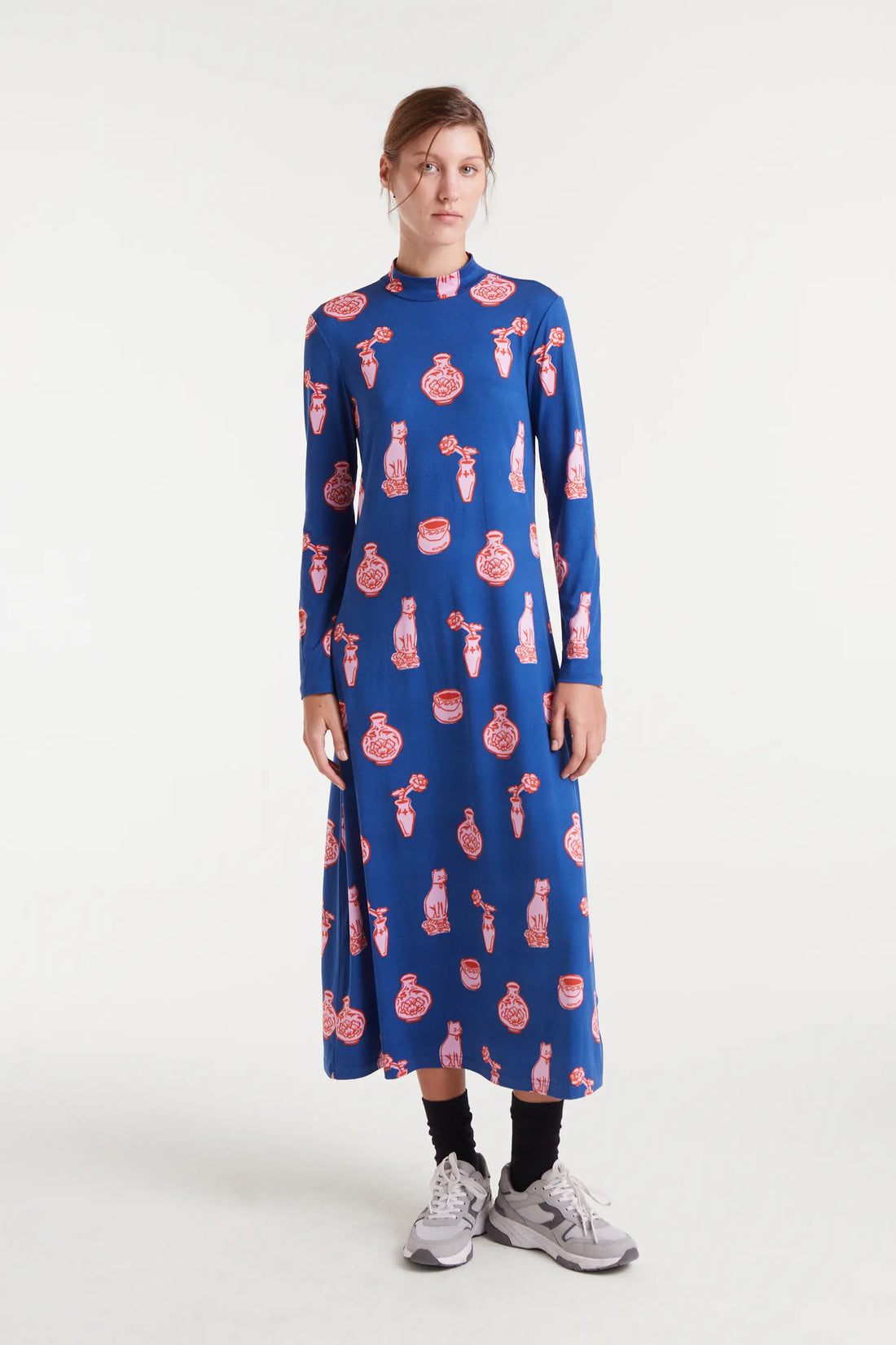 Vestido largo porcelana