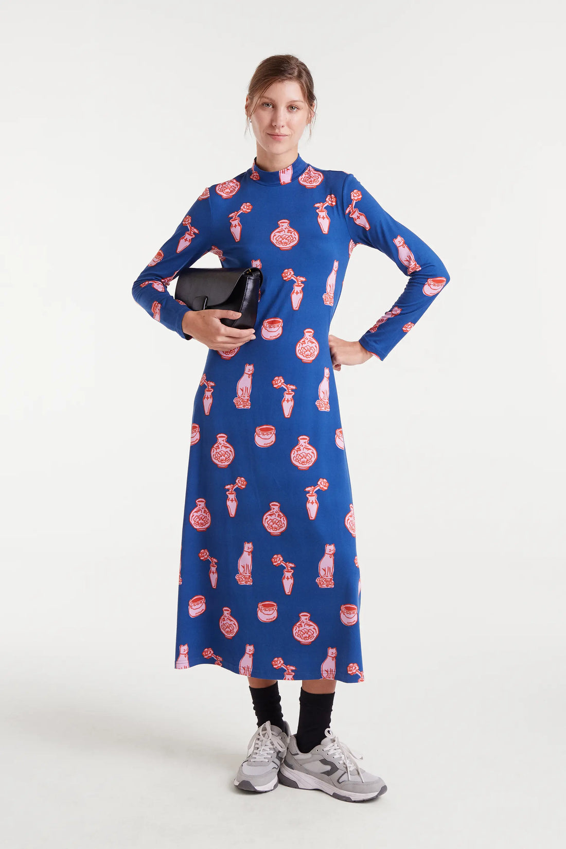 Vestido largo porcelana