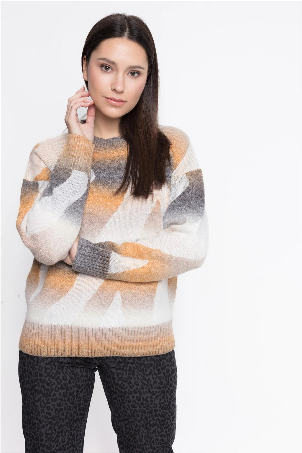 Jersey fantasía tonos tierra