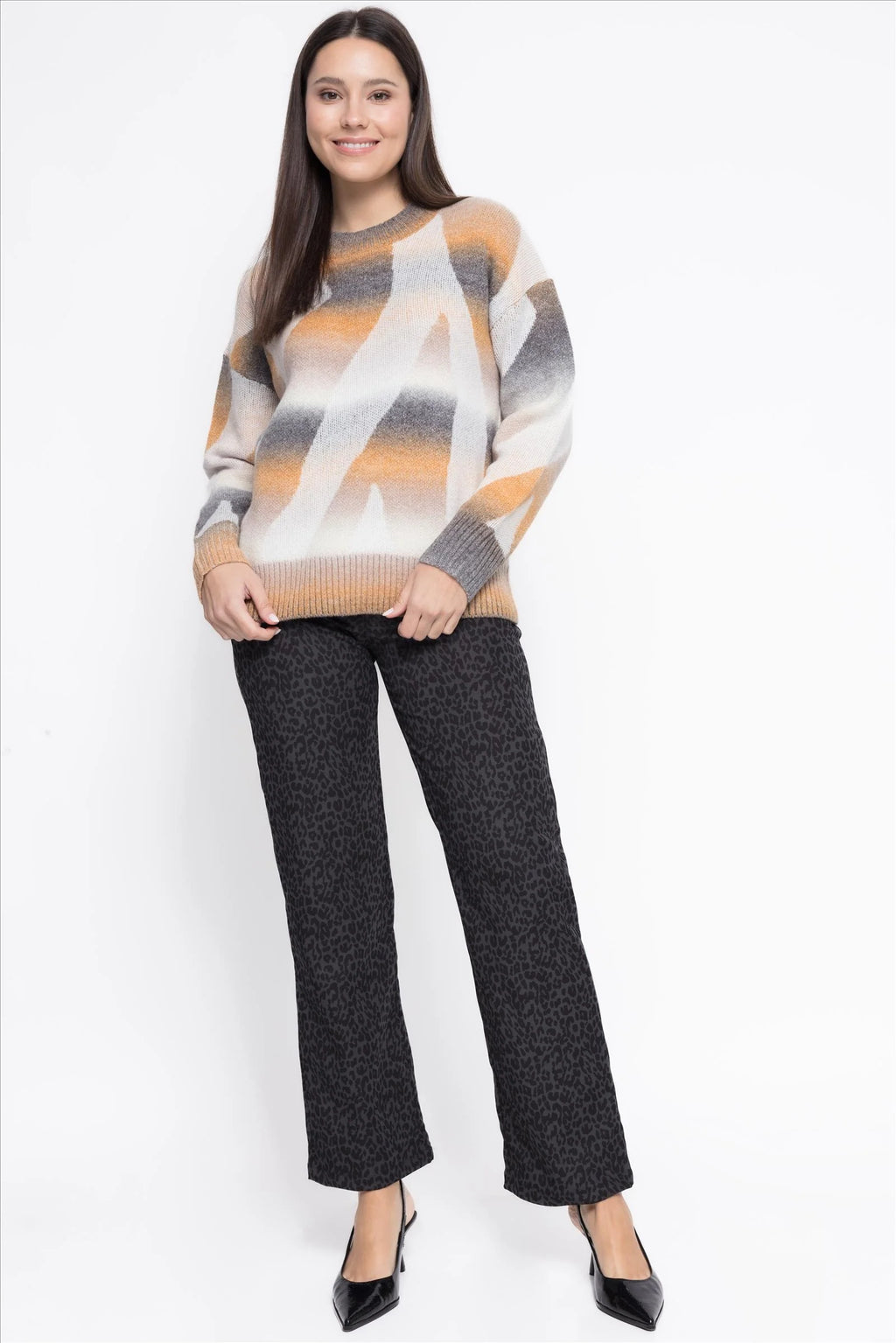 Jersey fantasía tonos tierra