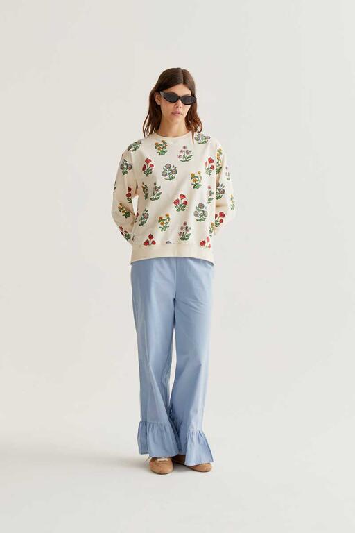 Sudadera algodón estampado gardener