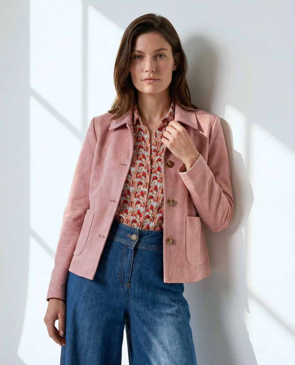 Chaqueta con bolsillos Rosa