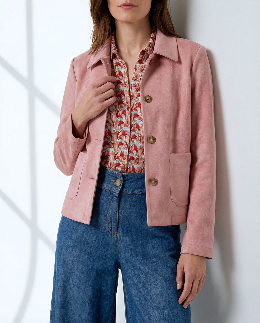 Chaqueta con bolsillos Rosa