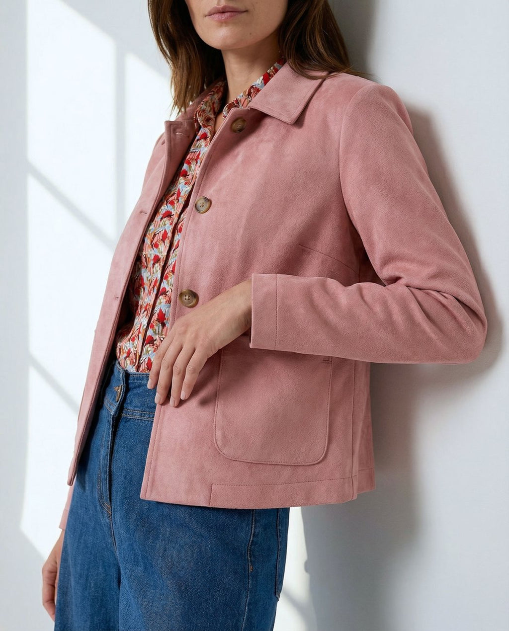 Chaqueta con bolsillos Rosa