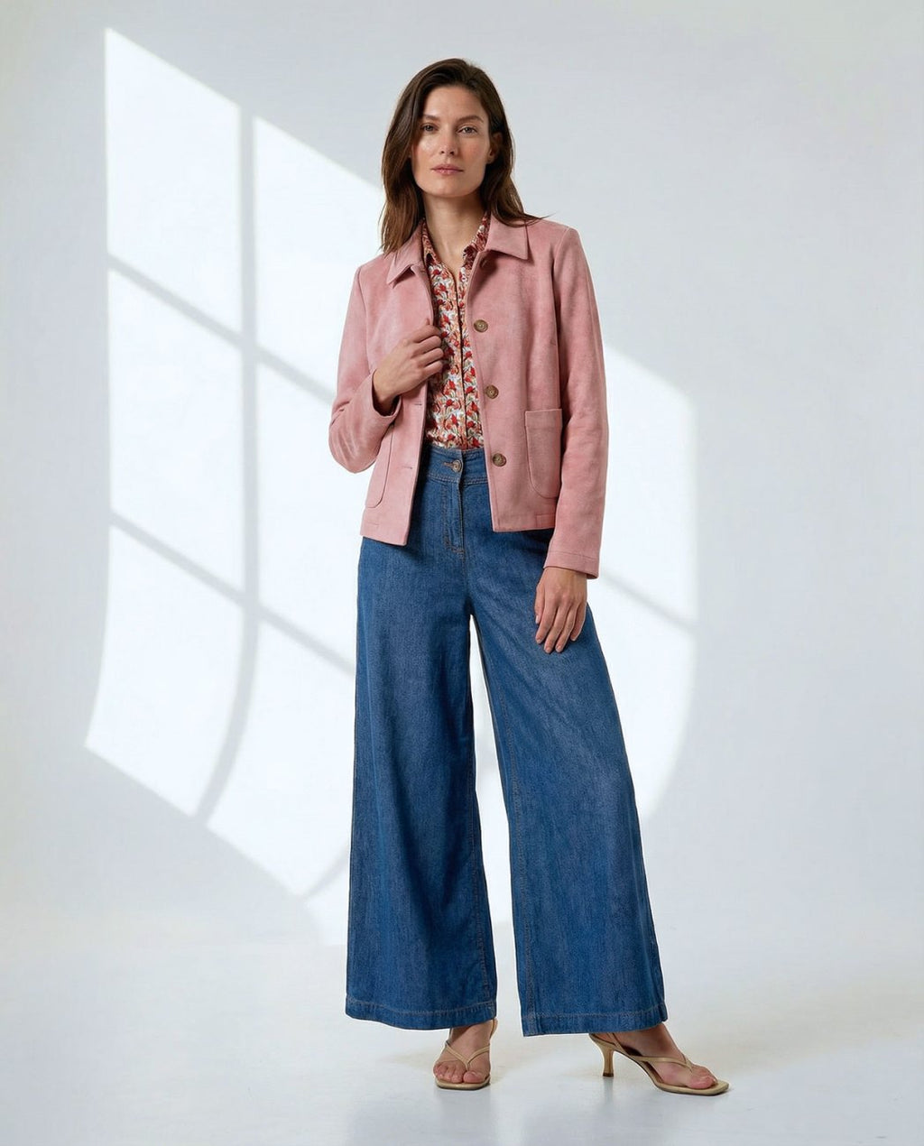 Chaqueta con bolsillos Rosa