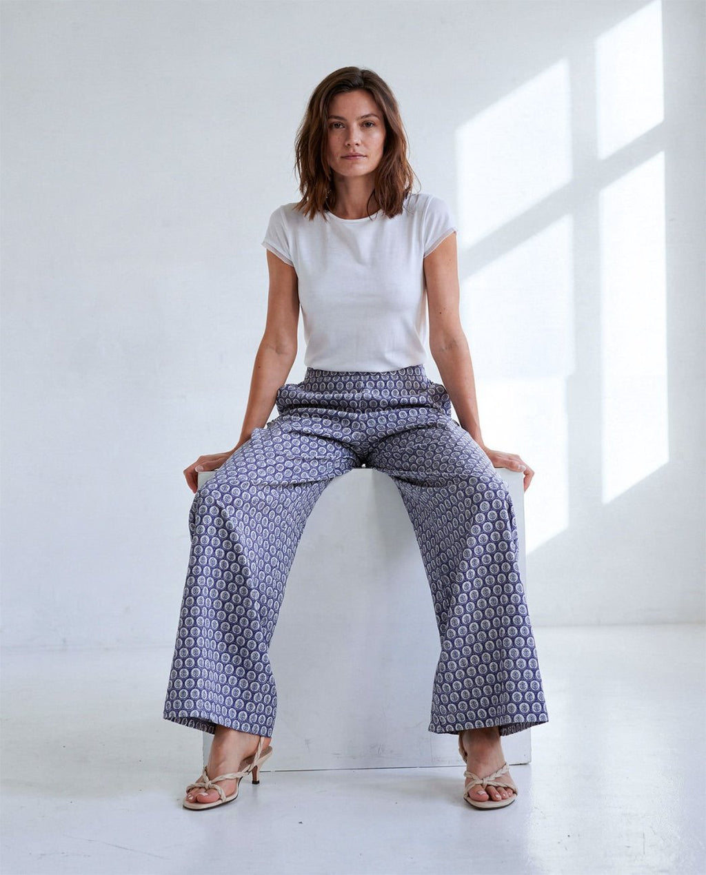 Pantalón ancho Azul