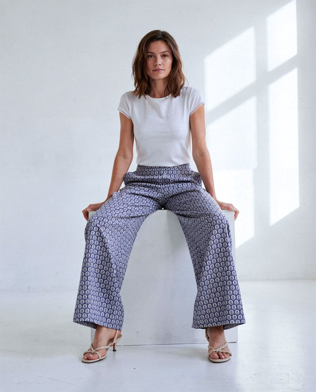Pantalón ancho Azul